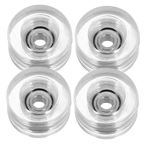 GARIOUANS 4 Stück Teiliges Finger Skateboard Rad mit Hochgeschwindigkeits Präzisionslagern Leichte Transparente Skateboard Räder für Outdoor Ersatzteile Professionelle Performance und GARIOUANS 4 Stück Teiliges Finger Skateboard Rad mit Hochgeschwindigkeits Präzisionslagern Leichte Transparente Skateboard Räder für Outdoor Ersatzteile Professionelle Performance und von GARIOUANS