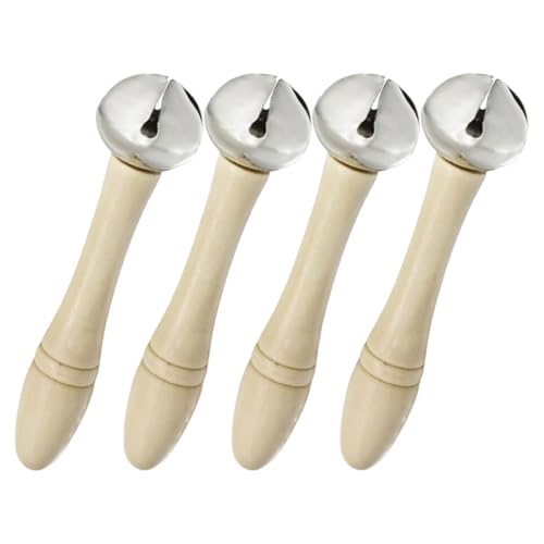 GARIOUANS 4 Stück Teiliges Handshake Jingle Bells Tragbare Schlaginstrumente aus Verschleißfestem Material Laute Klangwirkung für Musikliebhaber Geeignet für Schule Kindergarten Geschenk GARIOUANS 4 Stück Teiliges Handshake Jingle Bells Tragbare Schlaginstrumente aus Verschleißfestem Material Laute Klangwirkung für Musikliebhaber Geeignet für Schule Kindergarten Geschenk von GARIOUANS