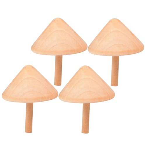 GARIOUANS 4 Stück Teiliges Holzkreisel Bunte Spielzeuge Handliches Langlebiges Gyroskop Fördert Hand Auge Koordination für Jungen und Mädchen Partyspaß und Bewegungsspiele von GARIOUANS