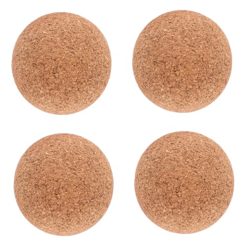 GARIOUANS 4 Stück Teiliges Korkbälle für Tischfußball Holz Material Glatte Oberfläche Langlebig und Komfortabel Ersatzbälle für Foosball Tischspieler von GARIOUANS