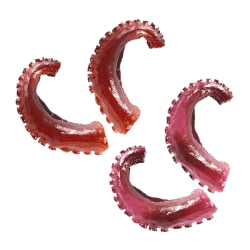GARIOUANS 4 Stück Teiliges Künstliche Tentakel Realistische Simulation Meeresfrüchte Modell Deko für Sushi Shop Tischdekoration Party und Schaufenster von GARIOUANS