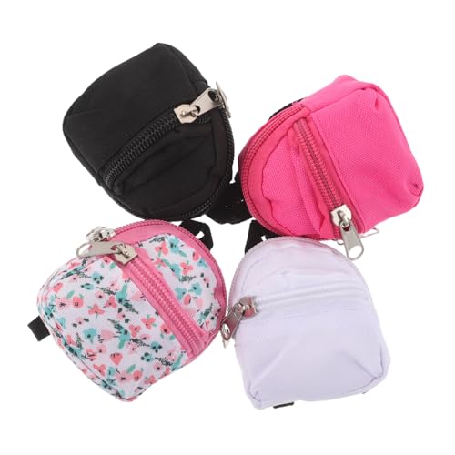 GARIOUANS 4 Stück Teiliges Mini Rucksack für Bjd Puppen Realistische Funktionale Reißverschluss Miniatur Rucksäcke aus Polyester für DIY Puppenzubehör und Rollenspiel GARIOUANS 4 Stück Teiliges Mini Rucksack für Bjd Puppen Realistische Funktionale Reißverschluss Miniatur Rucksäcke aus Polyester für DIY Puppenzubehör und Rollenspiel von GARIOUANS