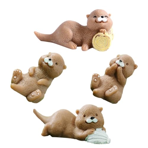 GARIOUANS 4 Stück Teiliges Miniatur Otter Figuren aus Harz Detailreiche Kleine Otter Dekoration für Terrarien Mikrolandschaften und DIY Bastelprojekte Leichte Tierfiguren für Wohn und GARIOUANS 4 Stück Teiliges Miniatur Otter Figuren aus Harz Detailreiche Kleine Otter Dekoration für Terrarien Mikrolandschaften und DIY Bastelprojekte Leichte Tierfiguren für Wohn und von GARIOUANS