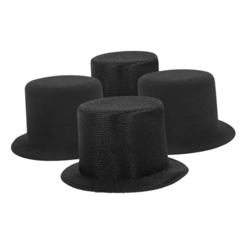 GARIOUANS 4 Stück Teiliges Miniatur Schneemann Hüte aus Schwarzem Leichte DIY Bastelmaterialien Kleine Handarbeitsmützen für Puppendeko Langlebig und Formbeständig GARIOUANS 4 Stück Teiliges Miniatur Schneemann Hüte aus Schwarzem Leichte DIY Bastelmaterialien Kleine Handarbeitsmützen für Puppendeko Langlebig und Formbeständig von GARIOUANS
