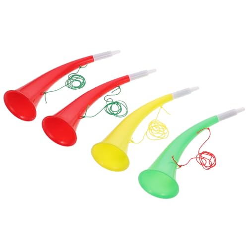 GARIOUANS 4 Stück Teiliges Ox Horn Robuste für Sportfans Leichtes Platzsparendes Cheering Prop als für Blasinstrument Anfänger und Windspiel Zufällige Farbe Zufällige Farbe von GARIOUANS
