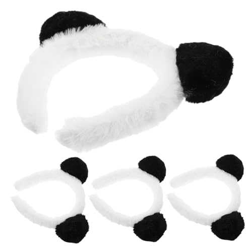 GARIOUANS 4 Stück Teiliges Panda Ohren Haarband Cartoon Tierkopfschmuck Bequemes Cosplay Accessoire für Kostümpartys Karneval Halloween und Vielfältige Themen-events GARIOUANS 4 Stück Teiliges Panda Ohren Haarband Cartoon Tierkopfschmuck Bequemes Cosplay Accessoire für Kostümpartys Karneval Halloween und Vielfältige Themen-events von GARIOUANS