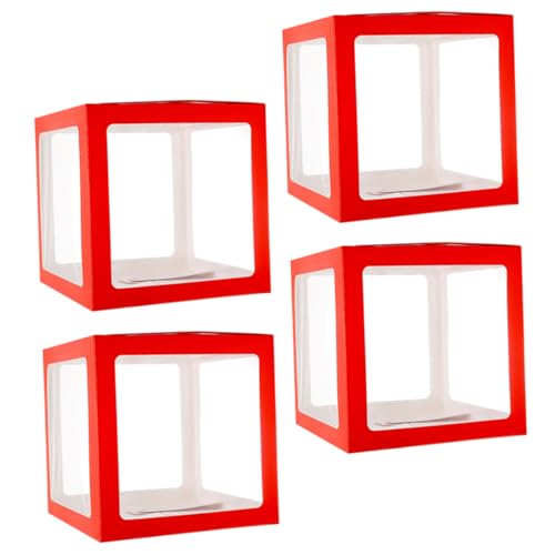 GARIOUANS 4 Stück Teiliges Party Ballonbox Transparent Dekorative Luftballonboxen für Geburtstag Hochzeit Babyparty und Foto Requisiten Leicht und Sicher für Festliche Anlässe GARIOUANS 4 Stück Teiliges Party Ballonbox Transparent Dekorative Luftballonboxen für Geburtstag Hochzeit Babyparty und Foto Requisiten Leicht und Sicher für Festliche Anlässe von GARIOUANS