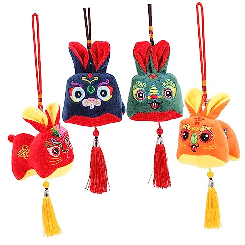 GARIOUANS 4 Stück Teiliges Plüschhase Niedliches Kaninchen Maskottchen für Perfektes für Chinesische Neujahr und Dekoration GARIOUANS 4 Stück Teiliges Plüschhase Niedliches Kaninchen Maskottchen für Perfektes für Chinesische Neujahr und Dekoration von GARIOUANS