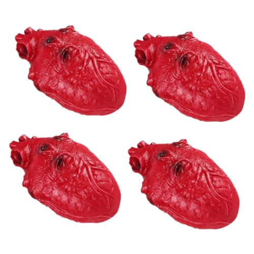 GARIOUANS 4 Stück Teiliges Realistische Blutige Herz Deko Ultrarealistische Simulation Menschlicher Organe Gruseliges Halloween Horror Accessoire für Zombie Party und Geisterhaus Dekoration GARIOUANS 4 Stück Teiliges Realistische Blutige Herz Deko Ultrarealistische Simulation Menschlicher Organe Gruseliges Halloween Horror Accessoire für Zombie Party und Geisterhaus Dekoration von GARIOUANS