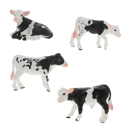 GARIOUANS 4 Stück Teiliges Realistische Kühe Figuren aus Kunststoff Mini Bauernhoftiere für Kreativität Dekoration und Kuchendekoration GARIOUANS 4 Stück Teiliges Realistische Kühe Figuren aus Kunststoff Mini Bauernhoftiere für Kreativität Dekoration und Kuchendekoration von GARIOUANS