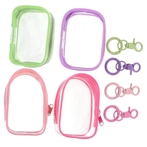 GARIOUANS 4 Stück Teiliges Transparentes Mini Figuren Transportetui mit Schlüsselanhänger Tragbare Staubschutz Aufbewahrungstasche für Sammelfiguren Leichtes Reiseetui für Puppen und GARIOUANS 4 Stück Teiliges Transparentes Mini Figuren Transportetui mit Schlüsselanhänger Tragbare Staubschutz Aufbewahrungstasche für Sammelfiguren Leichtes Reiseetui für Puppen und von GARIOUANS