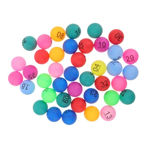 GARIOUANS 40 Stück Lotteriekugeln Bingo-Dekorationen Befüllbare Gewinnbälle Tombola-kugelnummern Ersatz Für Bingokugeln - Automatenbälle Plastikkugeln Bingo-spielball Pp von GARIOUANS