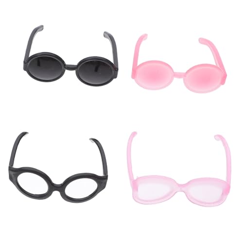 GARIOUANS 40 Stück Miniatur Puppenbrille Teiliges DIY Zubehör für Puppenhaus Sonnenbrillen Schwarz für Kreative Rollenspiele von Kindern von GARIOUANS