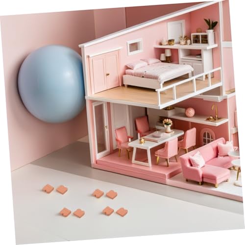 GARIOUANS 40 Stück Puppenhausfliesen Dekor Baumaterial Puppenhaus Simulationsziegel Modell Kleine Ziegel Landschaftszubehör Miniatur Dachziegel Landschaftsbau Zubehör von GARIOUANS
