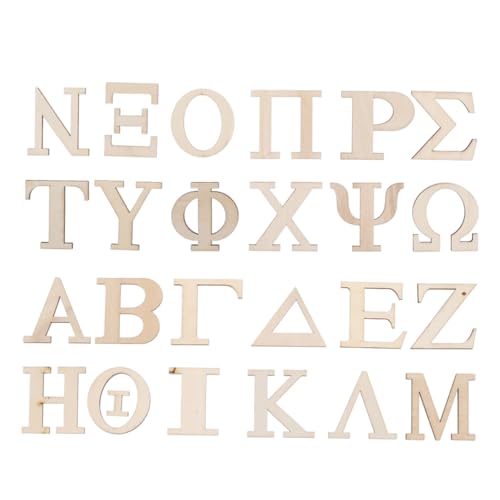 GARIOUANS 48 Stück Brief Lernen Holzstück Alphabet-Zeichen Griechisches Paddel Riesige Buchstaben Buchstabenfliesen Griechisches Holzzahlen Zum Basteln Hölzern Beige GARIOUANS 48 Stück Brief Lernen Holzstück Alphabet-Zeichen Griechisches Paddel Riesige Buchstaben Buchstabenfliesen Griechisches Holzzahlen Zum Basteln Hölzern Beige von GARIOUANS