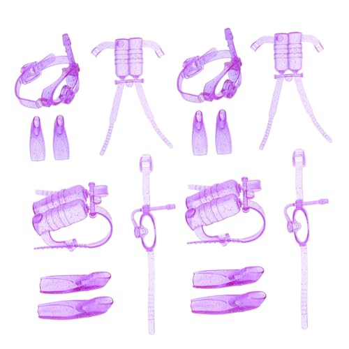 GARIOUANS 4Sätze Teiliges Puppen Tauchset aus Kunststoff Schnorchelausrüstung für Puppen mit Sauerstoffflasche Taucherbrille und Flossen Zubehör für Puppensammler GARIOUANS 4Sätze Teiliges Puppen Tauchset aus Kunststoff Schnorchelausrüstung für Puppen mit Sauerstoffflasche Taucherbrille und Flossen Zubehör für Puppensammler von GARIOUANS
