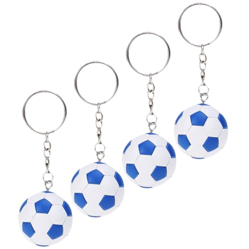 GARIOUANS 4Stücke Teiliges Fußball Schlüsselbundgeschenk Simulierte Fußball Schlüsselanhänger für Schulranzen Taschen und Kleine Sportlicher Charme für Fußballfans GARIOUANS 4Stücke Teiliges Fußball Schlüsselbundgeschenk Simulierte Fußball Schlüsselanhänger für Schulranzen Taschen und Kleine Sportlicher Charme für Fußballfans von GARIOUANS