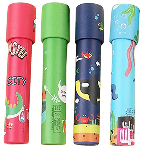 GARIOUANS 4Stücke Teiliges Papierkaleidoskop für Tragbares Dekoratives Leuchtende Farben für Kreative Fördert die Fantasie und Interesse Am von GARIOUANS