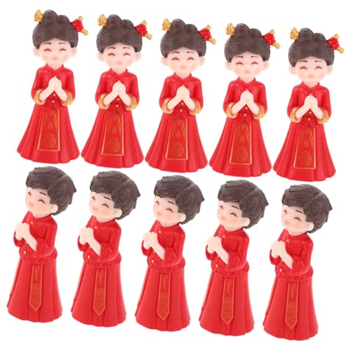 GARIOUANS 5 Paare Miniatur Chinesische Hochzeitsfiguren Traditionelle Braut Bräutigam Micro Couple Statue für Hochzeitstorte DIY Dekoration Micro Landschaft und Festliche Veranstaltung GARIOUANS 5 Paare Miniatur Chinesische Hochzeitsfiguren Traditionelle Braut Bräutigam Micro Couple Statue für Hochzeitstorte DIY Dekoration Micro Landschaft und Festliche Veranstaltung von GARIOUANS