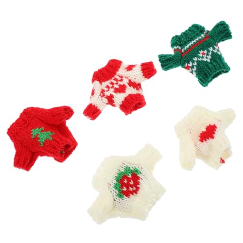 GARIOUANS 5 Stck. Teiliges Puppen-Strickpullover Baumwolle Dekorative und Austauschbare Winter-Outfits für Puppen Verschiedene Muster Sanft und Bequem zum Ankleiden von Mädchenpuppen GARIOUANS 5 Stck. Teiliges Puppen-Strickpullover Baumwolle Dekorative und Austauschbare Winter-Outfits für Puppen Verschiedene Muster Sanft und Bequem zum Ankleiden von Mädchenpuppen von GARIOUANS