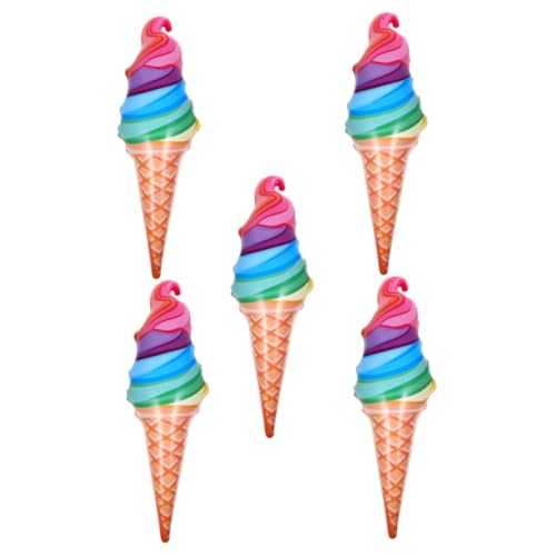 GARIOUANS 5 Stück Aufblasbare Eiscreme Ballons PVC Party Deko Wiederverwendbare Eiscreme Spielzeuge für Fotos und Sommerfeiern für Drinnen und Draußen GARIOUANS 5 Stück Aufblasbare Eiscreme Ballons PVC Party Deko Wiederverwendbare Eiscreme Spielzeuge für Fotos und Sommerfeiern für Drinnen und Draußen von GARIOUANS