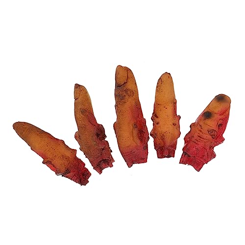 GARIOUANS 5 Stück Blutige Finger Gefälschte Finger Requisiten Für Halloween Knifflige Spielzeuge Halloween Trickfinger Halloween Horror Requisiten Halloween Requisiten Finger Finger GARIOUANS 5 Stück Blutige Finger Gefälschte Finger Requisiten Für Halloween Knifflige Spielzeuge Halloween Trickfinger Halloween Horror Requisiten Halloween Requisiten Finger Finger von GARIOUANS