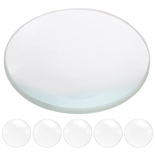 GARIOUANS 5 Stück Doppelkonvexes Glaslinse Durchmesser Brennweite für Physikalische Experimente und Unterrichtsdemonstrationen Hochwertiges Poliertes für Klare Optische Effekte von GARIOUANS