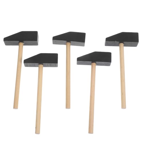 GARIOUANS 5 Stück Kleine Holzhämmer Kleinkindspielzeug Spielzeughämmer Kleine Hämmer Für Bausteine Aus Massivholz Holzhämmer Für Simulationshämmer Kinderhammer Mini GARIOUANS 5 Stück Kleine Holzhämmer Kleinkindspielzeug Spielzeughämmer Kleine Hämmer Für Bausteine Aus Massivholz Holzhämmer Für Simulationshämmer Kinderhammer Mini von GARIOUANS