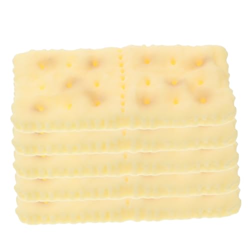 GARIOUANS 5 Stück Realistische Soda-Cracker, Simulation Von Lebensmittelmodellen, Küche, Heimdekoration, Ideal Für Die Präsentation Von Fotografie-Requisiten Und Bastelarbeiten GARIOUANS 5 Stück Realistische Soda-Cracker, Simulation Von Lebensmittelmodellen, Küche, Heimdekoration, Ideal Für Die Präsentation Von Fotografie-Requisiten Und Bastelarbeiten von GARIOUANS