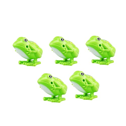 GARIOUANS 5 Stück Teiliges Aufziehspielzeug mit Springenden Fröschen aus Kunststoff für Pädagogisch Leicht zu Greifen Buntes Design für Spielerische der Koordination und Zufällige Farbe von GARIOUANS