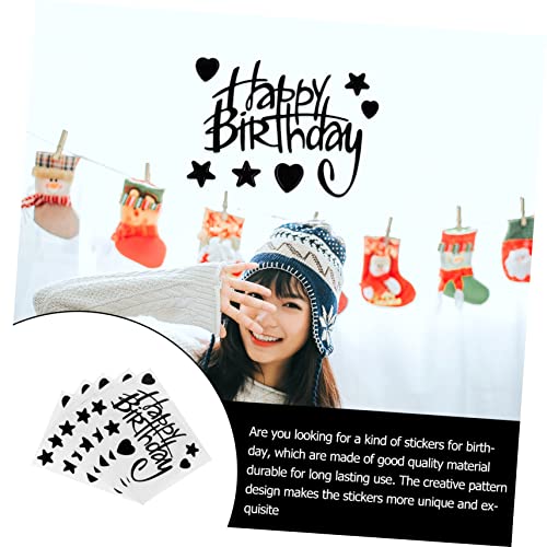GARIOUANS 5 Stück Teiliges Balloon Sticker Selbstklebende Happy Birthday Aufkleber Transparent Dekorativ für Party Wand und Luftballons Wiederablösbar Geeignet für Raum und Gartendekoration GARIOUANS 5 Stück Teiliges Balloon Sticker Selbstklebende Happy Birthday Aufkleber Transparent Dekorativ für Party Wand und Luftballons Wiederablösbar Geeignet für Raum und Gartendekoration von GARIOUANS