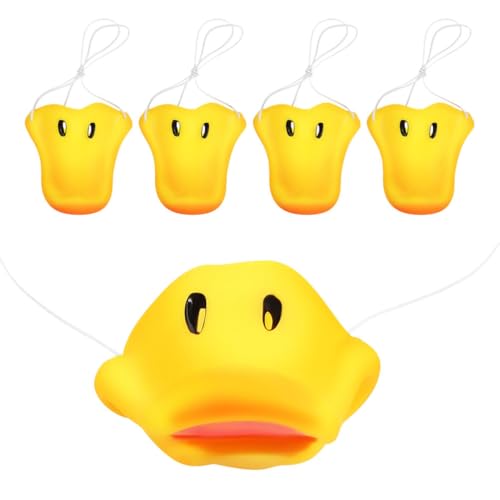 GARIOUANS 5 Stück Teiliges Entenschnabel kostüm Nase Leichte Bequeme Duck Bill Masken Party Cosplay Theater Vielseitig Einsetzbar Tragbar für Halloween und Festlichkeiten von GARIOUANS