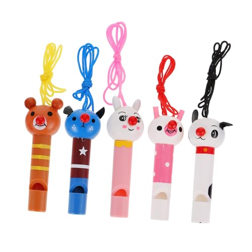 GARIOUANS 5 Stück Teiliges Holzpfeifen mit Niedlichen Cartoon tiermotiven Kindersicheres Geruchsfreies Musikinstrumentspielzeug Fördert Musikalische Kreativität für Kindergeburtstag und GARIOUANS 5 Stück Teiliges Holzpfeifen mit Niedlichen Cartoon tiermotiven Kindersicheres Geruchsfreies Musikinstrumentspielzeug Fördert Musikalische Kreativität für Kindergeburtstag und von GARIOUANS