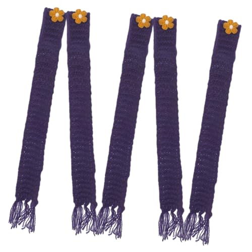 GARIOUANS 5 Stück Teiliges Mini Strickschals für Puppen Verstellbare Dekoratives Halstuch in DIY Zubehör für Puppen und Miniatur Dekoration Weiche und Handgestrickte Puppenschals GARIOUANS 5 Stück Teiliges Mini Strickschals für Puppen Verstellbare Dekoratives Halstuch in DIY Zubehör für Puppen und Miniatur Dekoration Weiche und Handgestrickte Puppenschals von GARIOUANS