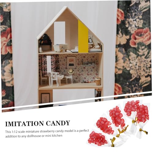 GARIOUANS 5 Stück Teiliges Miniatur Dessertspielzeug Realistische Verpackte Erdbeerbonbons Mini Fruchtdekor für Puppenhaus Glatte Oberfläche Langlebig Kreative Miniaturküche Zubehör GARIOUANS 5 Stück Teiliges Miniatur Dessertspielzeug Realistische Verpackte Erdbeerbonbons Mini Fruchtdekor für Puppenhaus Glatte Oberfläche Langlebig Kreative Miniaturküche Zubehör von GARIOUANS