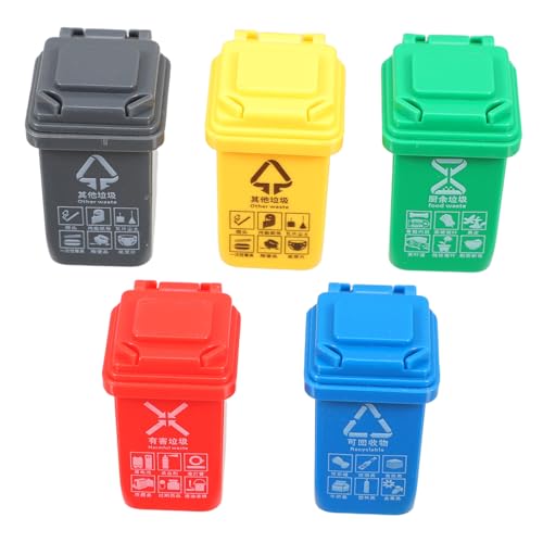 GARIOUANS 5 Stück Teiliges Miniatur Puppenhaus Mülltrennung Realistische Schreibtisch Mülleimer Pädagogisches für Kleinkinder Kreative Dekoration Geeignet für Lernvideos und Interaktives GARIOUANS 5 Stück Teiliges Miniatur Puppenhaus Mülltrennung Realistische Schreibtisch Mülleimer Pädagogisches für Kleinkinder Kreative Dekoration Geeignet für Lernvideos und Interaktives von GARIOUANS