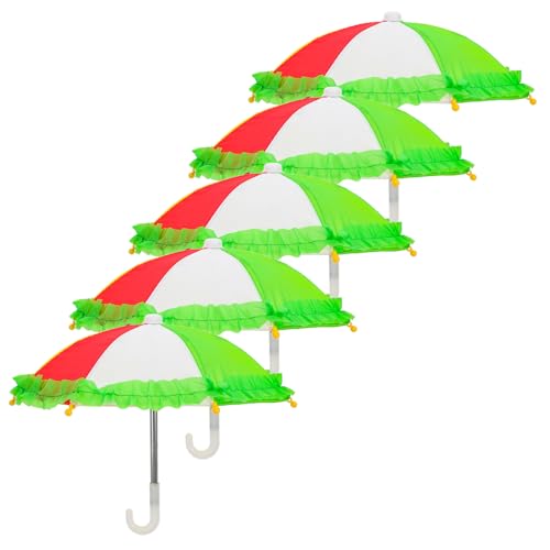 GARIOUANS 5 Stück Teiliges Miniatur Puppenhaus Regenschirme in Regenbogenfarben Lebensechte Mini Deko spielzeugschirme für Puppenhaus Detailreiche und Stilvolle Miniatur Accessoires GARIOUANS 5 Stück Teiliges Miniatur Puppenhaus Regenschirme in Regenbogenfarben Lebensechte Mini Deko spielzeugschirme für Puppenhaus Detailreiche und Stilvolle Miniatur Accessoires von GARIOUANS