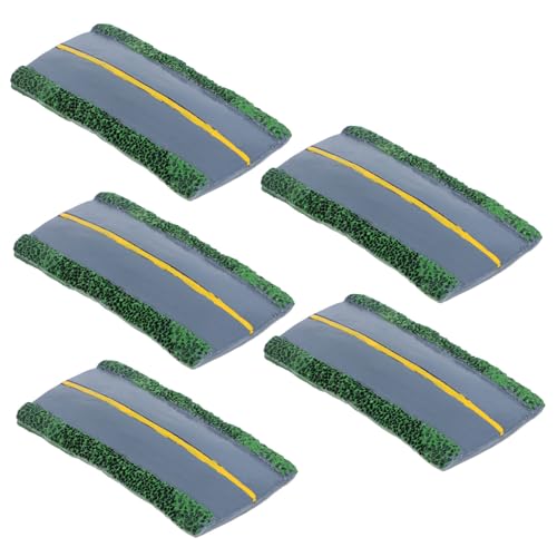 GARIOUANS 5 Stück Teiliges Miniatur Straßen-Diorama aus Resin Realistische Autobahn Modelle für DIY Basteln Kompatibel mit Modelleisenbahn und Landschaftsgestaltung Vielseitige Deko für von GARIOUANS