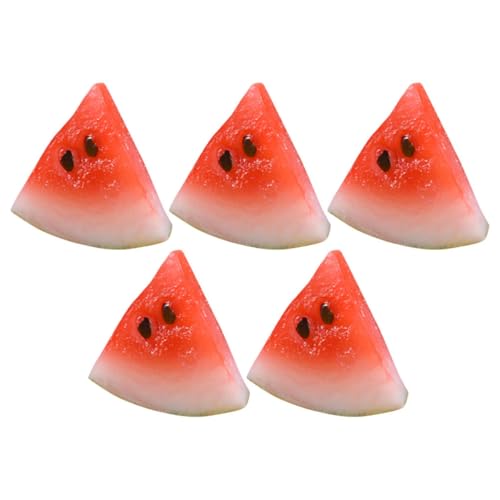 GARIOUANS 5 Stück Teiliges Miniatur Wassermelonen scheiben Realistische Früchte Deko für Puppenhaus Tischdeko Fotorequisiten Langlebig Vielseitig Verwendbar GARIOUANS 5 Stück Teiliges Miniatur Wassermelonen scheiben Realistische Früchte Deko für Puppenhaus Tischdeko Fotorequisiten Langlebig Vielseitig Verwendbar von GARIOUANS