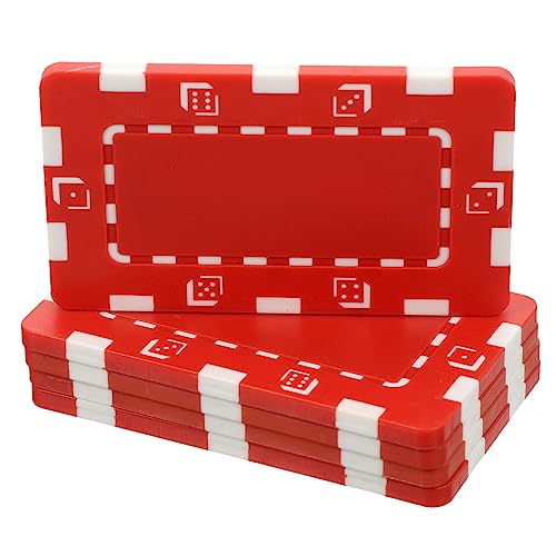 GARIOUANS 5 Stück Teiliges Rechteckiger Poker Chips aus Hochwertigem Abs Glatte Oberfläche als Bingo Spielmarken und Belohnungsmünzen für Spiele und Lernanreize Rot GARIOUANS 5 Stück Teiliges Rechteckiger Poker Chips aus Hochwertigem Abs Glatte Oberfläche als Bingo Spielmarken und Belohnungsmünzen für Spiele und Lernanreize Rot von GARIOUANS