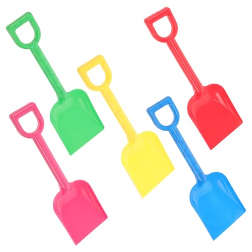 GARIOUANS 5 Stück Teiliges Sandspielzeug Plastiksand Schaufeln für Strand für Outdoor Sandkasten und Buddeln Kleine Bauherren Leicht und Tragbar von GARIOUANS