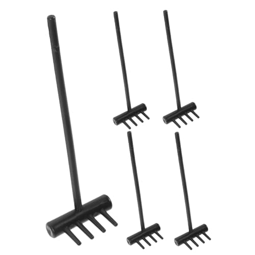 GARIOUANS 5 Stück Teiliges Sandtisch Rechen aus Robustem Kunststoff Glatte Oberfläche Dekorative Mini Gartenwerkzeuge für Sandkästen für Zen Garten Büro und Wohnraumgestaltung GARIOUANS 5 Stück Teiliges Sandtisch Rechen aus Robustem Kunststoff Glatte Oberfläche Dekorative Mini Gartenwerkzeuge für Sandkästen für Zen Garten Büro und Wohnraumgestaltung von GARIOUANS