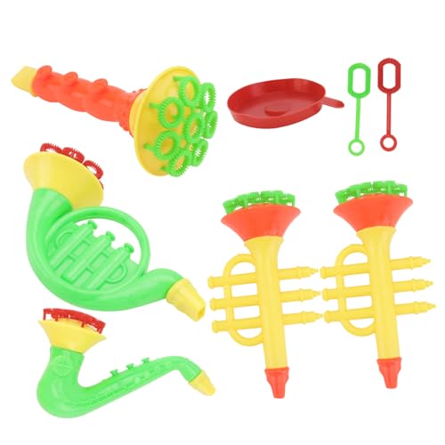 GARIOUANS 5 Stück Teiliges Seifenblasenmaschine Niedliche Musikinstrument Form Leicht zu Bedienen für Partys und Outdoor Aktivitäten Fördert Spaß und Kreativität bei Kindern von GARIOUANS