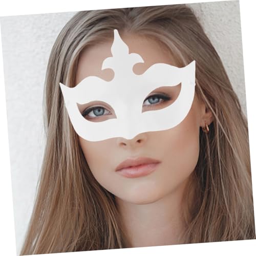 GARIOUANS 5 Stück Teiliges Weiße DIY Papier Halbmasken zum Bemalen Leichte Bequeme Maskerade für Karneval Party Fasching und Kreative Festdekorationen GARIOUANS 5 Stück Teiliges Weiße DIY Papier Halbmasken zum Bemalen Leichte Bequeme Maskerade für Karneval Party Fasching und Kreative Festdekorationen von GARIOUANS