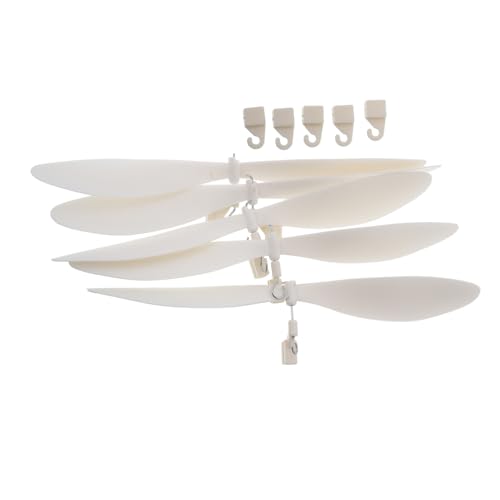 GARIOUANS 5 Stück Zubehör für Flugzeugmodelle Mini-Propeller Spielzeugflugzeug-Zubehör STEM - für Spielzeugflugzeugteil Abs Weiß GARIOUANS 5 Stück Zubehör für Flugzeugmodelle Mini-Propeller Spielzeugflugzeug-Zubehör STEM - für Spielzeugflugzeugteil Abs Weiß von GARIOUANS
