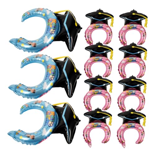 GARIOUANS 50 Stück Aufblasbare Abschlusskopfbänder Trendige Partyaccessoires mit Cartoon Design für Abschlussfeiern und Feiern Aluminiumfolie Leicht und Bequem Partygeschenke Dekorationen GARIOUANS 50 Stück Aufblasbare Abschlusskopfbänder Trendige Partyaccessoires mit Cartoon Design für Abschlussfeiern und Feiern Aluminiumfolie Leicht und Bequem Partygeschenke Dekorationen von GARIOUANS