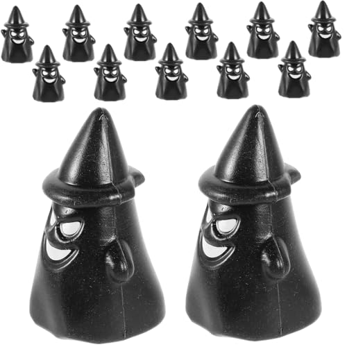 GARIOUANS 50 Stück Geister -eulenspielzeug Mini-tierdekor Mini-eulen Aus Harz Armaturenbrett-eulenstatue Eulenskulptur Aus Harz Eulenspielzeug Eulen-Modell Schöne Eulenfigur Schwarz Plastik von GARIOUANS