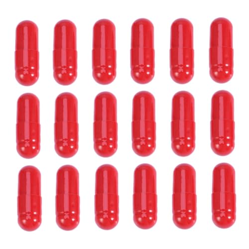 GARIOUANS 50 Stück Halloween Kunstblut Kapseln Realistische Blutkapseln für Makeup Cosplay Praxistauglich Blutendes Spezialeffekt Prop für Theater Film Karneval und Halloween Scherze von GARIOUANS