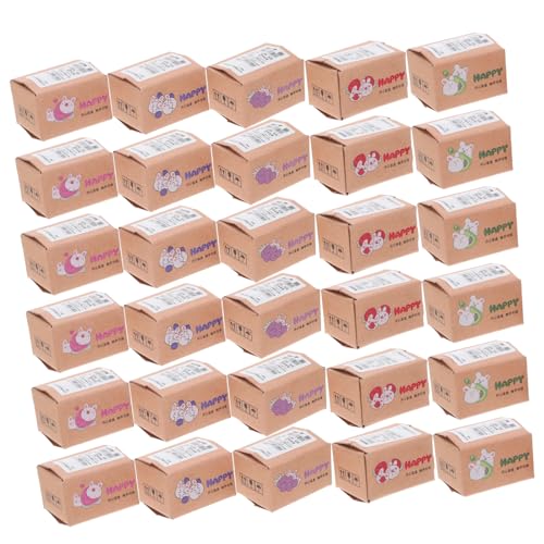 GARIOUANS 50 Stück Maßstab Realistische Kleine Geschenkverpackungen Vielseitige Miniatur Pappboxen für Puppenhaus Dekoration und Kleinunternehmensversand von GARIOUANS