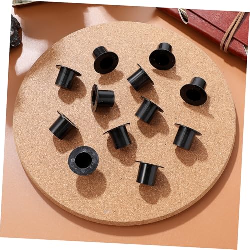 GARIOUANS 50 Stück Mini Weihnachts Dekorationshüte Miniatur Filzhüte für Schneemänner DIY Bastelset Kleine Schwarze Zylinderhüte Fasching Party Zubehör von GARIOUANS